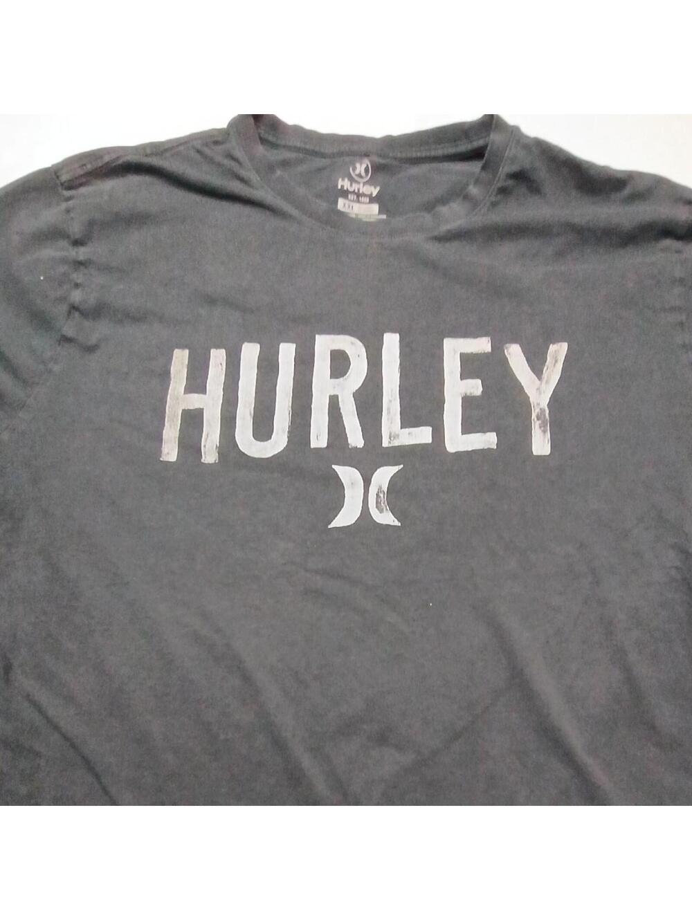 Hurley Men's Black and Grey Tshirt - Picture 4 of 6
